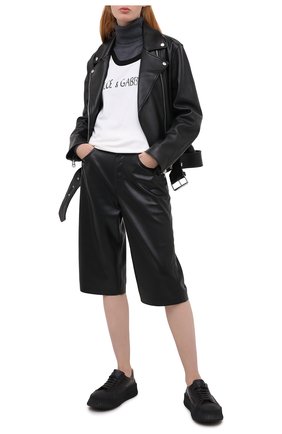 Женская хлопковая майка DOLCE & GABBANA белого цвета по цене 34850 руб., арт. F8M64T/G7XHQ | Фото 2 Женская хлопковая майка DOLCE & GABBANA белого цвета, арт. F8M64T/G7XHQ | Фото 2