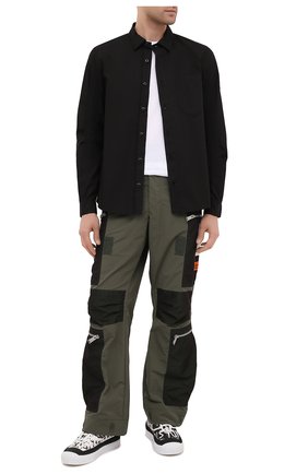 Мужские текстильные кеды STONE ISLAND черно-белого цвета по цене 38650 руб., арт. 7315S0266 | Фото 2 Мужские текстильные кеды STONE ISLAND черно-белого цвета, арт. 7315S0266 | Фото 2