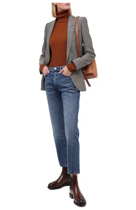 Женские кожаные челси SANTONI коричневого цвета по цене 59950 руб., арт. WTWK58153SMCDLESC45 | Фото 2 Женские кожаные челси SANTONI коричневого цвета, арт. WTWK58153SMCDLESC45 | Фото 2