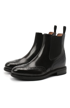 Женские кожаные челси SANTONI черного цвета по цене 59950 руб., арт. WTWK58153SMCDLESN20 | Фото 1 Женские кожаные челси SANTONI черного цвета, арт. WTWK58153SMCDLESN20 | Фото 1