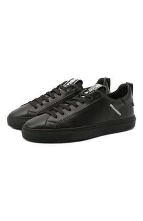 Мужские кожаные кеды DSQUARED2 черного цвета по цене 41050 руб., арт. SNM0139 06502118 | Фото 1 Мужские кожаные кеды DSQUARED2 черного цвета, арт. SNM0139 06502118 | Фото 1