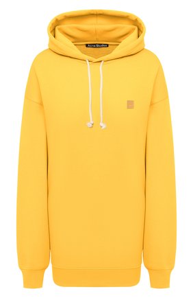 Женский хлопковое худи ACNE STUDIOS желтого цвета по цене 29550 руб., арт. CI0009/W | Фото 1 Женский хлопковое худи ACNE STUDIOS желтого цвета, арт. CI0009/W | Фото 1