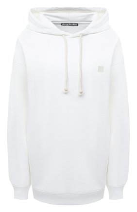 Женский хлопковое худи ACNE STUDIOS белого цвета по цене 29550 руб., арт. CI0009/W | Фото 1 Женский хлопковое худи ACNE STUDIOS белого цвета, арт. CI0009/W | Фото 1