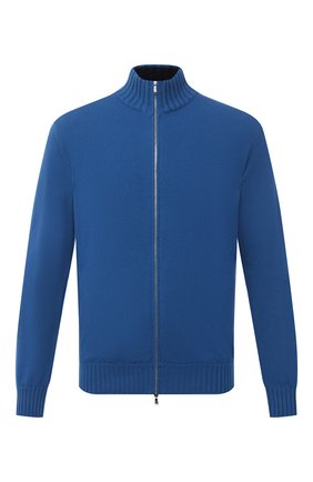 Мужской кашемировый кардиган FIORONI синего цвета по цене 109500 руб., арт. MK21004E1 | Фото 1 Мужской кашемировый кардиган FIORONI синего цвета, арт. MK21004E1 | Фото 1