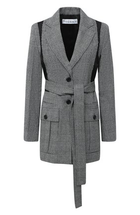Женский жакет JW ANDERSON серого цвета по цене 117500 руб., арт. JK0060 PG0334 | Фото 1 Женский жакет JW ANDERSON серого цвета, арт. JK0060 PG0334 | Фото 1