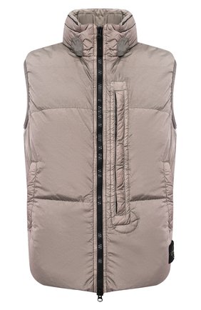 Мужской пуховый жилет STONE ISLAND серого цвета по цене 52800 руб., арт. 7315G0123 | Фото 1 Мужской пуховый жилет STONE ISLAND серого цвета, арт. 7315G0123 | Фото 1