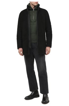 Мужская дубленка EMPORIO ARMANI черного цвета по цене 232500 руб., арт. 91L01P/91P20 | Фото 2 Мужская дубленка EMPORIO ARMANI черного цвета, арт. 91L01P/91P20 | Фото 2