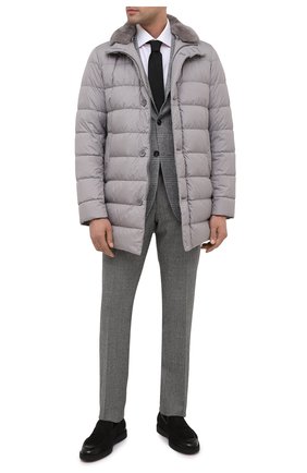 Мужской шерстяные брюки Z ZEGNA серого цвета по цене 33100 руб., арт. 8ZF371/7FSAC2 | Фото 2 Мужской шерстяные брюки Z ZEGNA серого цвета, арт. 8ZF371/7FSAC2 | Фото 2