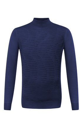 Мужской водолазка из кашемира и шелка ZILLI синего цвета по цене 112500 руб., арт. MBU-CH083-VAWA1/ML01 | Фото 1 Мужской водолазка из кашемира и шелка ZILLI синего цвета, арт. MBU-CH083-VAWA1/ML01 | Фото 1