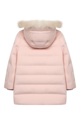 Детского пуховик LORO PIANA светло-розового цвета по цене 232500 руб., арт. FAL3330 | Фото 2 Детского пуховик LORO PIANA светло-розового цвета, арт. FAL3330 | Фото 2
