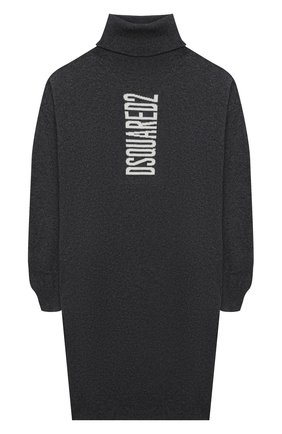Детское платье DSQUARED2 серого цвета по цене 17150 руб., арт. DQ04CC-D00NU | Фото 2 Детское платье DSQUARED2 серого цвета, арт. DQ04CC-D00NU | Фото 2