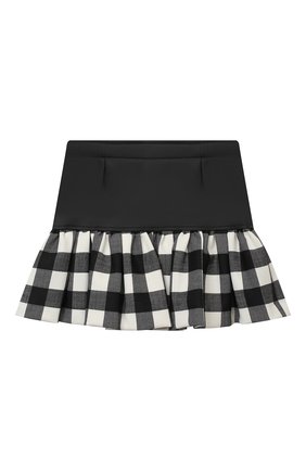 Детская юбка SIMONETTA черно-белого цвета по цене 8540 руб., арт. 1N7000/NB390/1-4 | Фото 2 Детская юбка SIMONETTA черно-белого цвета, арт. 1N7000/NB390/1-4 | Фото 2