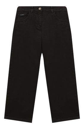 Детские джинсы DOLCE & GABBANA темно-коричневого цвета по цене 15100 руб., арт. L52F18/LY045/2-6 | Фото 1 Детские джинсы DOLCE & GABBANA темно-коричневого цвета, арт. L52F18/LY045/2-6 | Фото 1