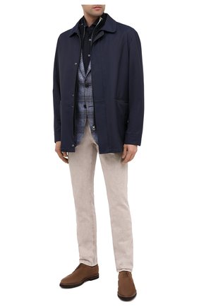 Мужская хлопковая рубашка CORNELIANI синего цвета по цене 22200 руб., арт. 86P012-0811206/00 | Фото 2 Мужская хлопковая рубашка CORNELIANI синего цвета, арт. 86P012-0811206/00 | Фото 2