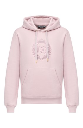 Мужской хлопковое худи DOLCE & GABBANA светло-розового цвета по цене 65150 руб., арт. G9TI6Z/FU77G | Фото 1 Мужской хлопковое худи DOLCE & GABBANA светло-розового цвета, арт. G9TI6Z/FU77G | Фото 1