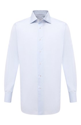 Мужская хлопковая сорочка BRIONI голубого цвета по цене 52700 руб., арт. RCB20L/PZ001 | Фото 1 Мужская хлопковая сорочка BRIONI голубого цвета, арт. RCB20L/PZ001 | Фото 1
