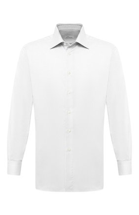 Мужская хлопковая сорочка BRIONI белого цвета по цене 49950 руб., арт. RCA10L/PZ034 | Фото 1 Мужская хлопковая сорочка BRIONI белого цвета, арт. RCA10L/PZ034 | Фото 1