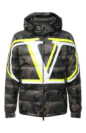 Мужская утепленная куртка VALENTINO хаки цвета по цене 199500 руб., арт. UV3CNA316GK | Фото 1 Мужская утепленная куртка VALENTINO хаки цвета, арт. UV3CNA316GK | Фото 1