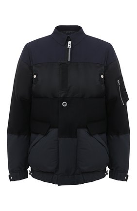 Мужская утепленная куртка SACAI синего цвета по цене 224000 руб., арт. 20-02423M | Фото 1 Мужская утепленная куртка SACAI синего цвета, арт. 20-02423M | Фото 1