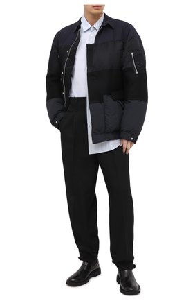 Мужская утепленная куртка SACAI синего цвета по цене 224000 руб., арт. 20-02423M | Фото 2 Мужская утепленная куртка SACAI синего цвета, арт. 20-02423M | Фото 2