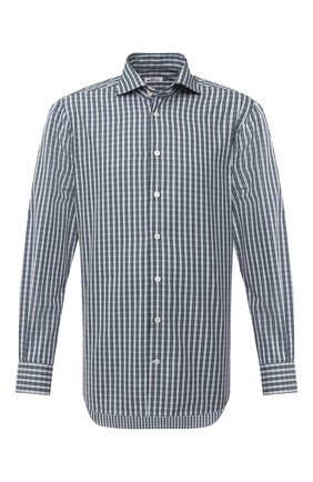 Мужская хлопковая сорочка KITON зеленого цвета по цене 51600 руб., арт. UCIH0600215 | Фото 1 Мужская хлопковая сорочка KITON зеленого цвета, арт. UCIH0600215 | Фото 1 (Материал внешний: Хлопок; Рукава: Длинные; Стили: Классический; Случай: Формальный; Рубашки М: Classic Fit; Мужское Кросс-КТ: Сорочка-одежда; Манжеты: На пуговицах; Длина (для топов): Удлиненные; Воротник: Акула; Принт: Клетка; Региональные ограничения белый список (Axapta Mercury): RU)
