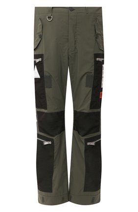 Мужские брюки-карго HERON PRESTON хаки цвета по цене 107500 руб., арт. HMCF009F20FAB0025500 | Фото 1 Мужские брюки-карго HERON PRESTON хаки цвета, арт. HMCF009F20FAB0025500 | Фото 1
