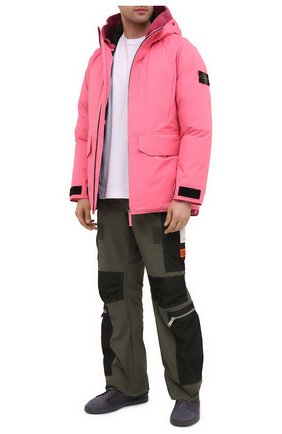 Мужская пуховик STONE ISLAND розового цвета по цене 105500 руб., арт. 731540230 | Фото 2 Мужская пуховик STONE ISLAND розового цвета, арт. 731540230 | Фото 2