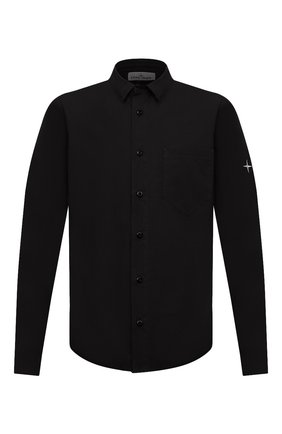 Мужская хлопковая рубашка STONE ISLAND черного цвета по цене 18050 руб., арт. 731512501 | Фото 1 Мужская хлопковая рубашка STONE ISLAND черного цвета, арт. 731512501 | Фото 1