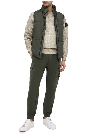 Мужской хлопковый свитшот STONE ISLAND зеленого цвета по цене 30900 руб., арт. 7315636E2 | Фото 2 Мужской хлопковый свитшот STONE ISLAND зеленого цвета, арт. 7315636E2 | Фото 2