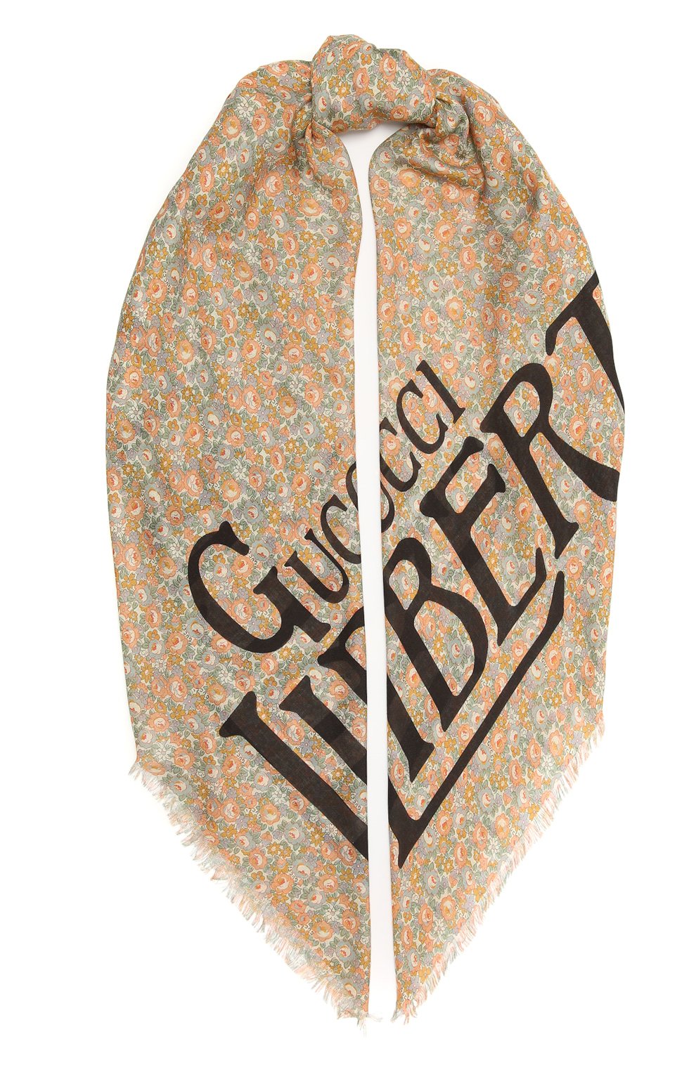 Мужской шарф liberty GUCCI разноцветного цвета, арт. 636283/4GA44 | Фото 1