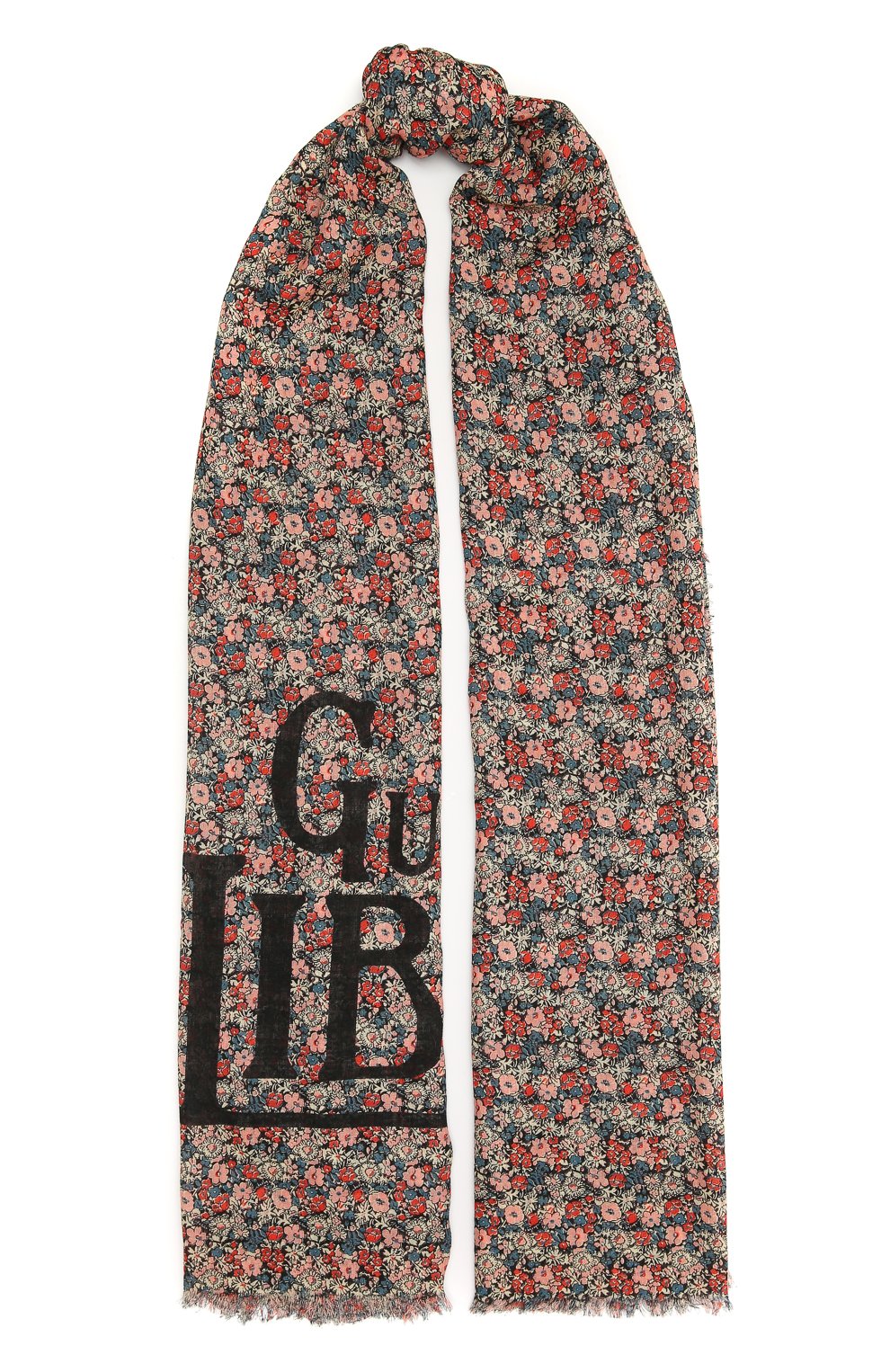 Мужской шерстяной шарф liberty GUCCI разноцветного цвета, арт. 636277/4GB44 | Фото 1