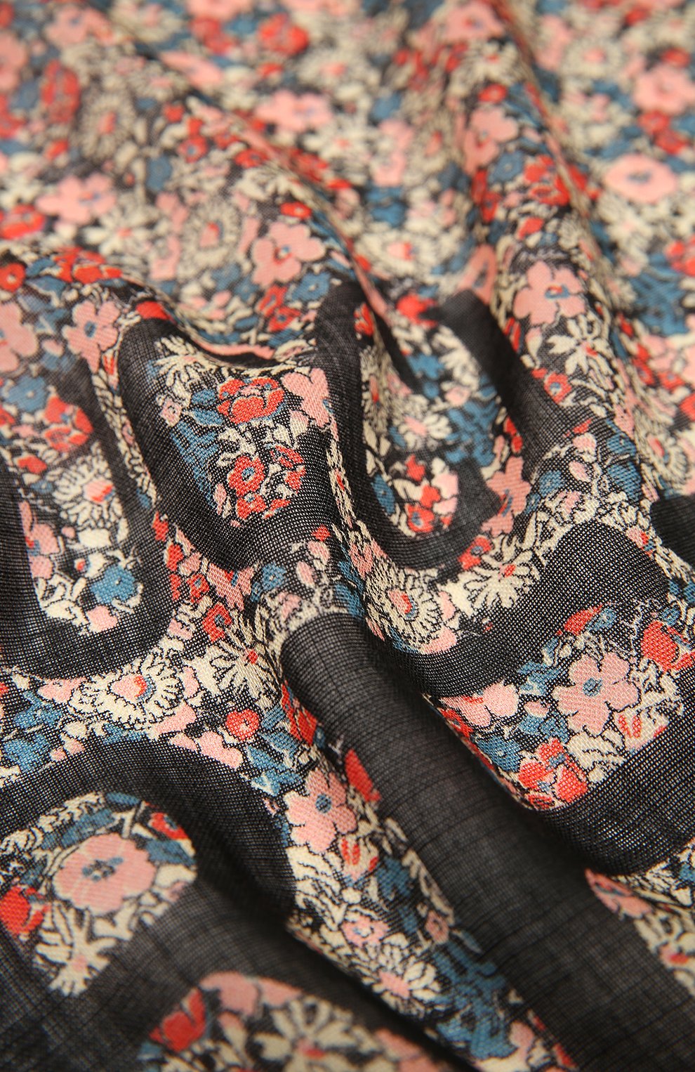 Мужской шерстяной шарф liberty GUCCI разноцветного цвета по цене 45400 руб., арт. 636277/4GB44 | Фото 2 Мужской шерстяной шарф liberty GUCCI разноцветного цвета, арт. 636277/4GB44 | Фото 2