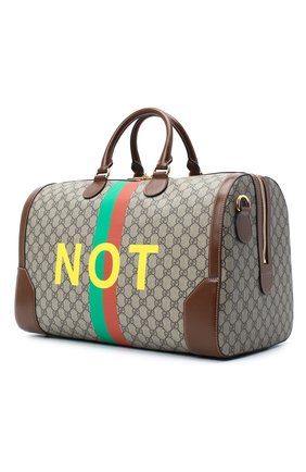 Мужская дорожная сумка «fake/not» GUCCI коричневого цвета по цене 240500 руб., арт. 547953/2GCBG | Фото 3 Мужская дорожная сумка «fake/not» GUCCI коричневого цвета, арт. 547953/2GCBG | Фото 3 (Региональные ограничения белый список (Axapta Mercury): RU; Ремень/цепочка: На ремешке; Материал: Текстиль, Экокожа; Размер: large)