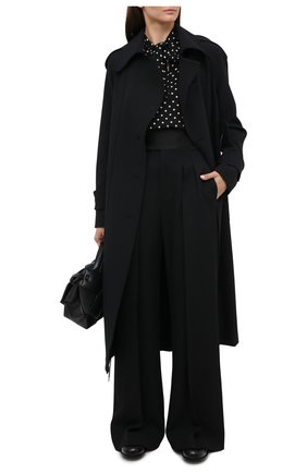 Женское пальто с поясом VICTORIA BECKHAM черного цвета по цене 208500 руб., арт. 1320WCT001676C | Фото 2 Женское пальто с поясом VICTORIA BECKHAM черного цвета, арт. 1320WCT001676C | Фото 2