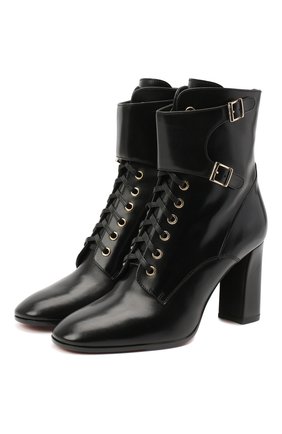 Женские кожаные ботильоны SANTONI черного цвета по цене 72850 руб., арт. WTRB58836HI2NILKN01 | Фото 1 Женские кожаные ботильоны SANTONI черного цвета, арт. WTRB58836HI2NILKN01 | Фото 1