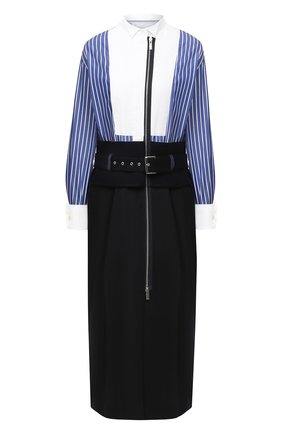 Женское платье SACAI синего цвета по цене 112000 руб., арт. 20-05129 | Фото 1 Женское платье SACAI синего цвета, арт. 20-05129 | Фото 1