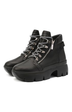 Женские кожаные ботинки apocalypse trek GIUSEPPE ZANOTTI DESIGN черного цвета по цене 82700 руб., арт. I070028/001 | Фото 1 Женские кожаные ботинки apocalypse trek GIUSEPPE ZANOTTI DESIGN черного цвета, арт. I070028/001 | Фото 1