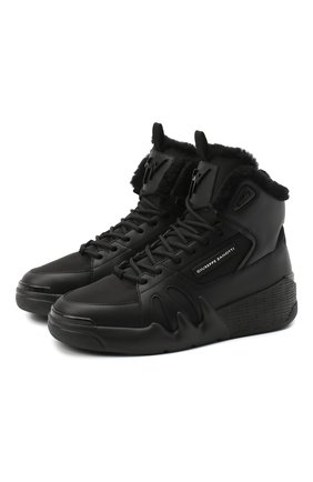 Женские комбинированные кроссовки GIUSEPPE ZANOTTI DESIGN черного цвета по цене 78950 руб., арт. RW00060/002 | Фото 1 Женские комбинированные кроссовки GIUSEPPE ZANOTTI DESIGN черного цвета, арт. RW00060/002 | Фото 1
