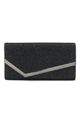 Женский клатч emmie small JIMMY CHOO черного цвета по цене 49950 руб., арт. EMMIE/GVE | Фото 1 Женский клатч emmie small JIMMY CHOO черного цвета, арт. EMMIE/GVE | Фото 1