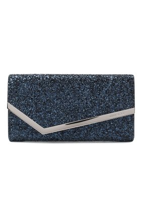 Женский клатч emmie small JIMMY CHOO синего цвета по цене 49950 руб., арт. EMMIE/CGF | Фото 1 Женский клатч emmie small JIMMY CHOO синего цвета, арт. EMMIE/CGF | Фото 1