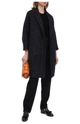 Женское пальто KITON темно-синего цвета по цене 551000 руб., арт. D48608K05T15 | Фото 2 Женское пальто KITON темно-синего цвета, арт. D48608K05T15 | Фото 2