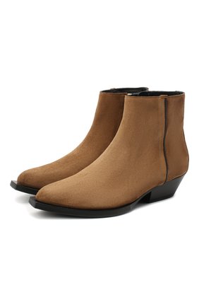 Женские замшевые ботинки jun JIMMY CHOO коричневого цвета по цене 87150 руб., арт. JUN/F/SUE | Фото 1 Женские замшевые ботинки jun JIMMY CHOO коричневого цвета, арт. JUN/F/SUE | Фото 1