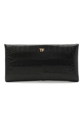 Женский клатч из кожи аллигатора TOM FORD черного цвета по цене 899500 руб., арт. L1373T-EAL001 | Фото 1 Женский клатч из кожи аллигатора TOM FORD черного цвета, арт. L1373T-EAL001 | Фото 1
