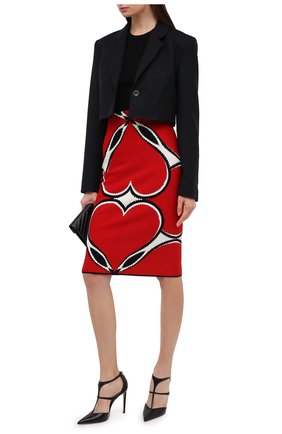 Женская юбка из вискозы ALEXANDER MCQUEEN красного цвета по цене 79700 руб., арт. 641913/Q1AR1 | Фото 2 Женская юбка из вискозы ALEXANDER MCQUEEN красного цвета, арт. 641913/Q1AR1 | Фото 2