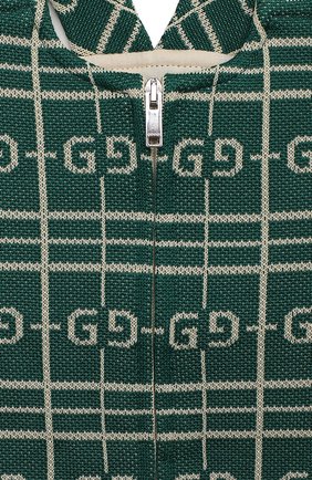 Детский хлопковый комбинезон GUCCI зеленого цвета по цене 31800 руб., арт. 626308/XJCPK | Фото 3 Детский хлопковый комбинезон GUCCI зеленого цвета, арт. 626308/XJCPK | Фото 3