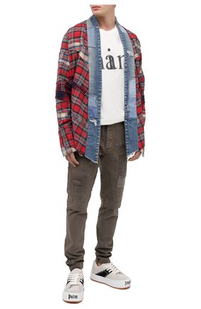 Мужская хлопковый кардиган GREG LAUREN красного цвета по цене 124000 руб., арт. GLFW20-AM065 | Фото 2 Мужская хлопковый кардиган GREG LAUREN красного цвета, арт. GLFW20-AM065 | Фото 2