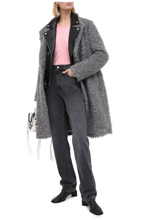 Женская хлопковая футболка ACNE STUDIOS розового цвета по цене 11500 руб., арт. 25E173/W | Фото 2 Женская хлопковая футболка ACNE STUDIOS розового цвета, арт. 25E173/W | Фото 2