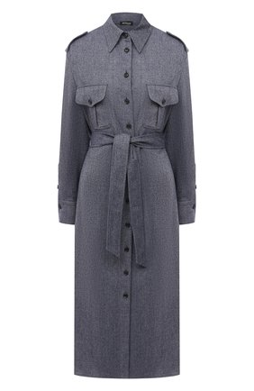 Женское шерстяное платье KITON синего цвета по цене 228000 руб., арт. D50335K05T39 | Фото 1 Женское шерстяное платье KITON синего цвета, арт. D50335K05T39 | Фото 1