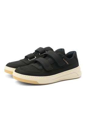 Женские кожаные кеды face ACNE STUDIOS черного цвета по цене 29400 руб., арт. AD0255 | Фото 1 Женские кожаные кеды face ACNE STUDIOS черного цвета, арт. AD0255 | Фото 1