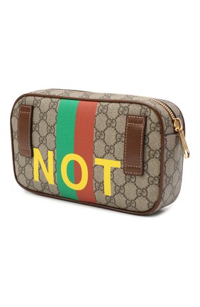 Мужская поясная сумка «fake/not» GUCCI коричневого цвета по цене 107500 руб., арт. 602695/2GCAG | Фото 3 Мужская поясная сумка «fake/not» GUCCI коричневого цвета, арт. 602695/2GCAG | Фото 3 (Случай: Повседневный; Региональные ограничения белый список (Axapta Mercury): RU; Ремень/цепочка: На ремешке; Материал: Текстиль, Экокожа; Размер: small)